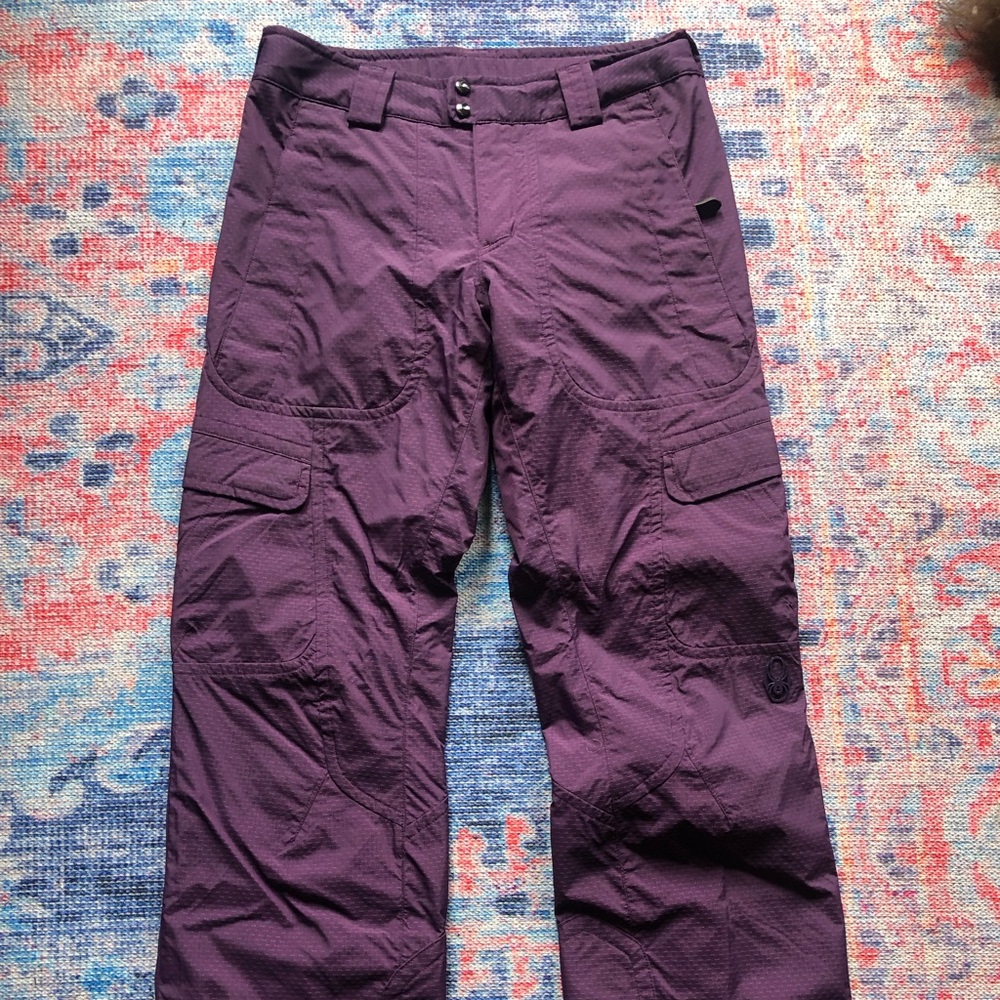 SPYDER ski snow PANTS purple snowboarding winter